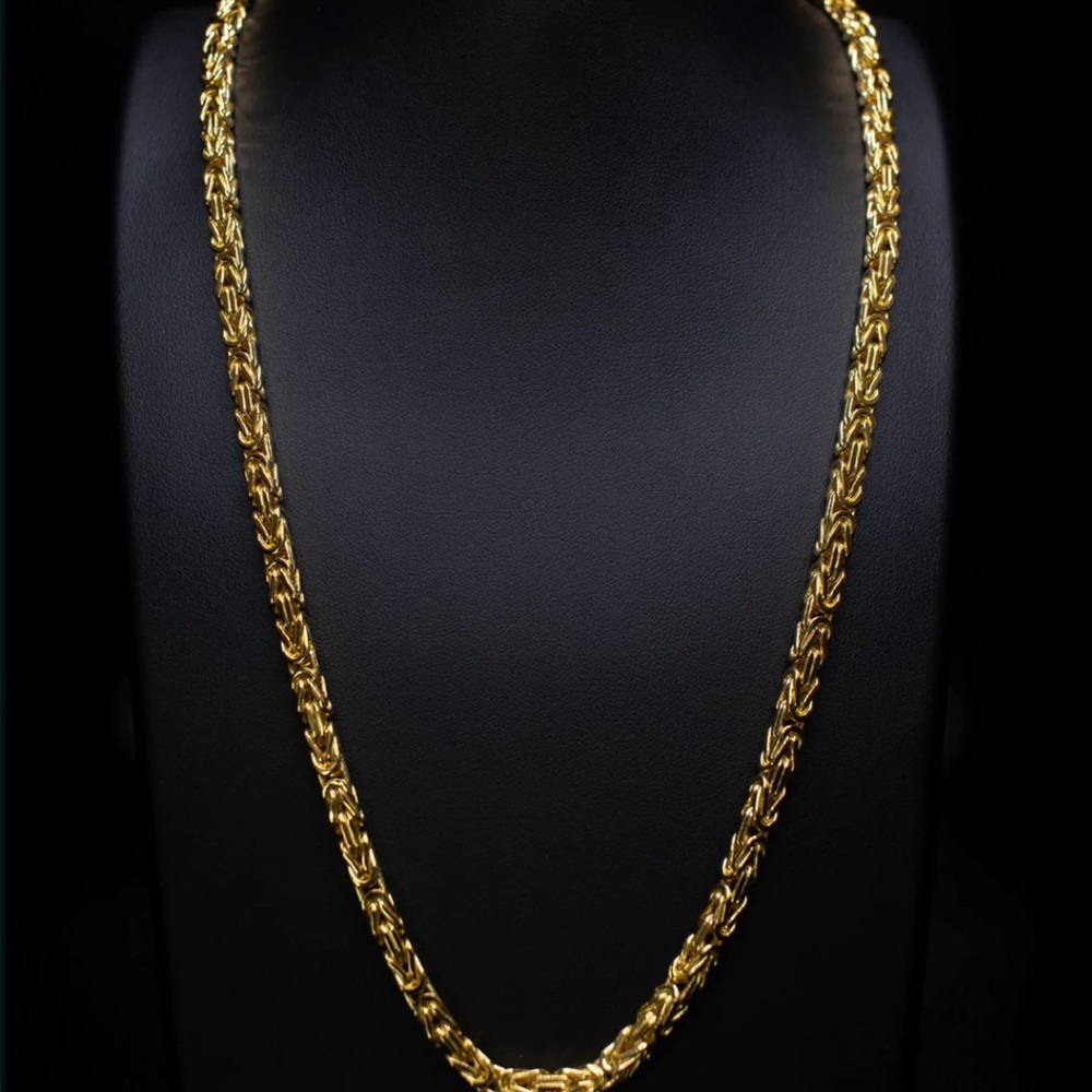 14K - Our handcrafted byzantine chain.